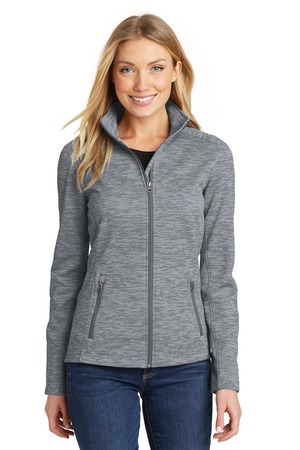 Port Authority L231 Women's Digi Stripe Fleece Jacket — Front