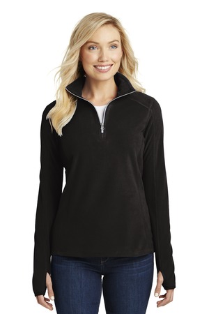 Port Authority L224 Women's Microfleece 1/2-Zip Pullover — Front