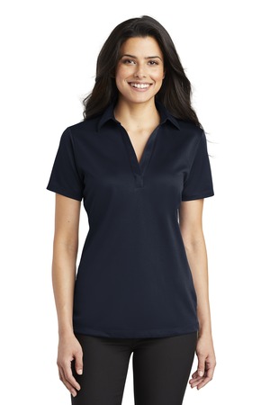 Port Authority L540 Women's Silk Touch Performance Polo in Navy