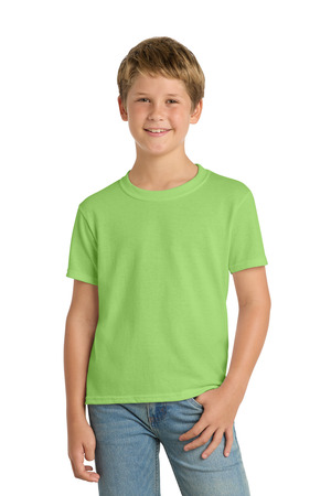 Port & Co PC55Y Youth Core Blend Tee in Lime
