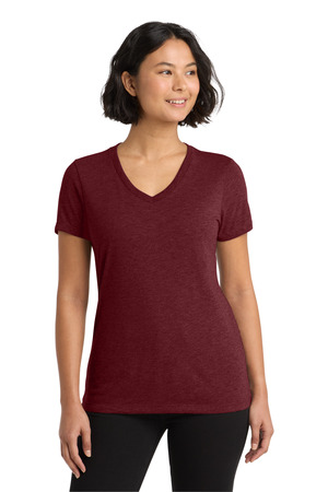 AllMade AL2018 Women's Tri-Blend V-Neck Tee — Front