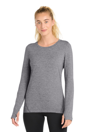 Sport-Tek LST710 Women's Exchange 1.5 Long Sleeve Crew — Front