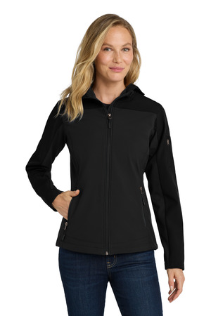 Port Authority L335 Women's Hooded Core Soft Shell Jacket — Front