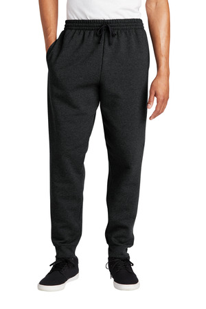 Jerzees 975MP NuBlend Fleece Jogger in Black Heather