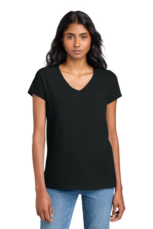 District DT5002 Women's The Concert Tee V-Neck — Front