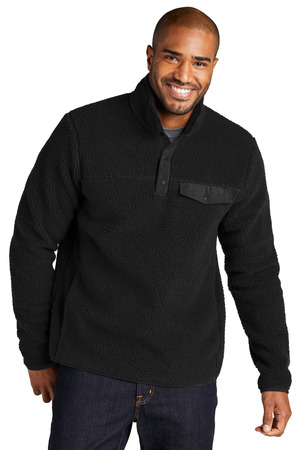 Port Authority F140 Camp Fleece Snap Pullover — Front