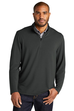 Port Authority K825 Microterry 1/4-Zip Pullover — Front