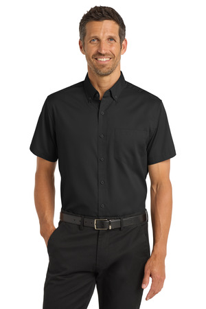 Port Authority S664 Short Sleeve SuperPro Twill Shirt — Front