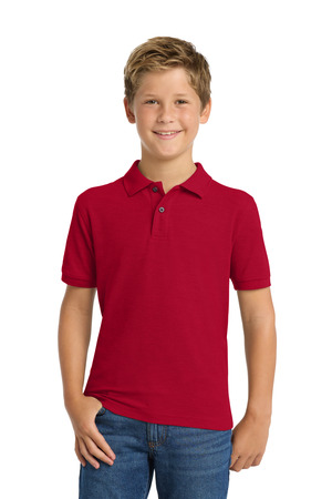 Port Authority Y500 Youth Silk Touch Polo — Front