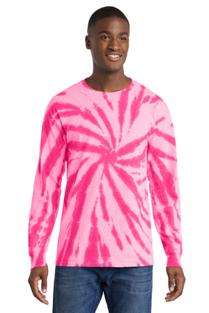 Port & Co PC147LS Tie-Dye Long Sleeve Tee — Front