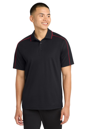 Sport-Tek ST653 Micropique Sport-Wick Piped Polo — Front