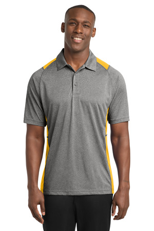 Sport-Tek ST665 Heather Colorblock Contender Polo — Front