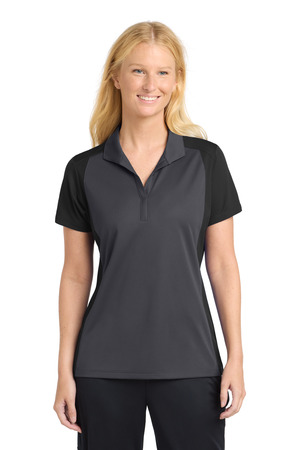 Sport-Tek LST652 Women's Colorblock Micropique Sport-Wick Polo — Front