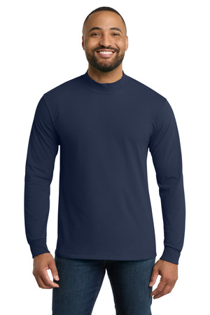 Port & Co PC61M Essential Mock Turtleneck — Front