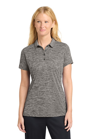 Sport-Tek LST590 Women's PosiCharge Electric Heather Polo — Front