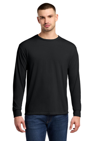 Jerzees 21LS Dri-Power 100% Polyester Long Sleeve T-Shirt — Front
