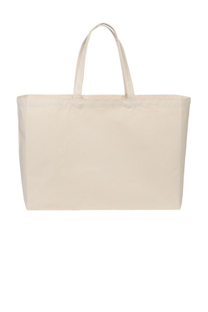Port Authority BG427 Cotton Canvas Jumbo Tote — Front