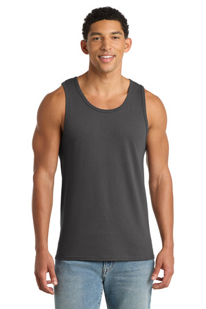 Port & Co PC54TT Core Cotton Tank Top in Charcoal