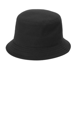 Port Authority C976 Twill Short Brim Bucket Hat — Front