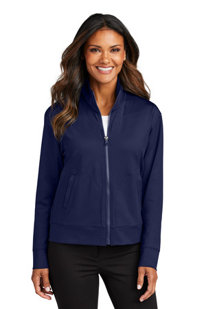 Port Authority LK881 Women's C-FREE Double Knit Full-Zip — Front
