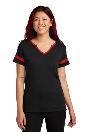 Sport-Tek LST6041 Women's Halftime Notch Neck Tee — Front