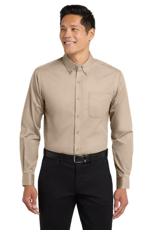 Port Authority TLS608 Tall Long Sleeve Easy Care Shirt — Front