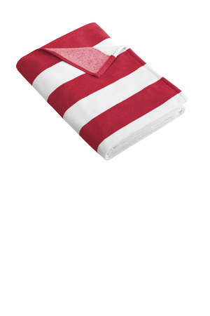 Port Authority PT43 Cabana Stripe Beach Towel — Front