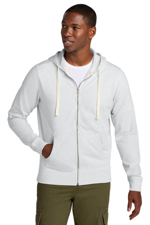 District DT8102 Re-Fleece Full-Zip Hoodie — Front