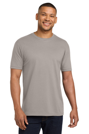 Next Level Apparel NL6410 Adult CVC Sueded Tee in Light Gray
