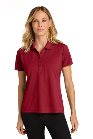 Port Authority LK240 Women's Wearever Performance Pique Polo in Rich Red