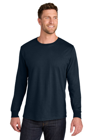 Jerzees IC46L Ultimate Unisex Ring Spun Long Sleeve T-Shirt in J. Navy