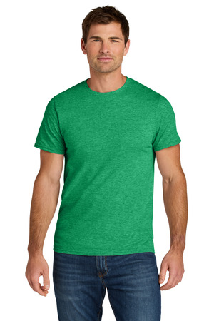 Jerzees IC46M Ultimate Unisex Ring Spun T-Shirt in Retro Heather Green
