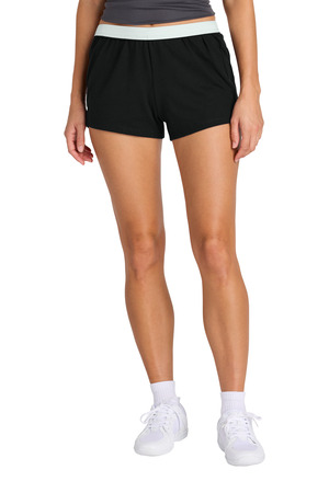 Sport-Tek LST311 Women's Jersey Knit Squad Short — Front