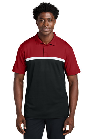 Sport-Tek ST741 UV Micropique Colorblock Polo — Front