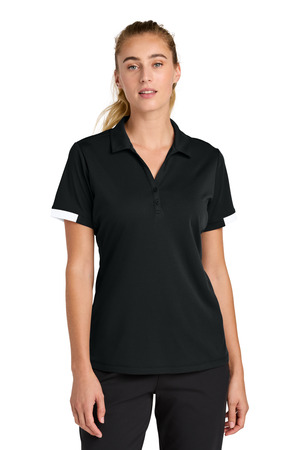 Sport-Tek LST444 Women's Club Colorblock Polo — Front