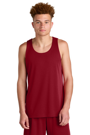 Sport-Tek ST551 PosiCharge Competitor Rev Tank in Deep Red/ Black