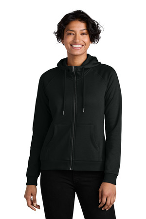AllMade AL5003 Women's Organic CVC Fleece Full-Zip Hoodie — Front