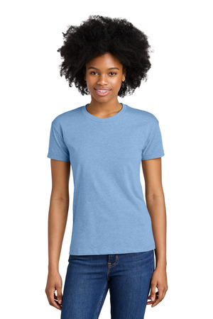 Next Level Apparel NL6600 Women's CVC Relaxed Tee in Heather Columbia Blue