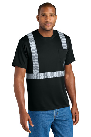 CornerStone CS206 Enhanced Visibility Segmented Tape Tee — Front