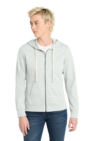 District DT8103 Women's Re-Fleece Full-Zip Hoodie — Front