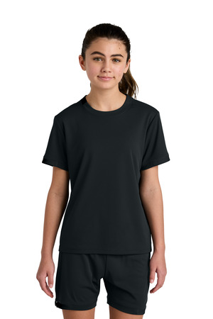 Sport-Tek YST440 Youth Club Short Sleeve Crew — Front