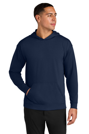 A4 A4N3528 Softek Long Sleeve Hooded Tee — Front
