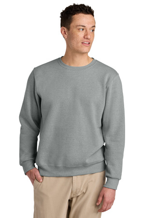 Jerzees 701M Eco Premium Blend Crewneck Sweatshirt in Frost Grey Heather