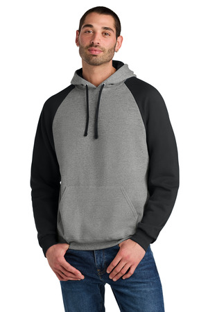 Jerzees 96C Unisex NuBlend Colorblock Raglan Hoodie Sweatshirt — Front