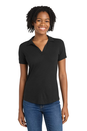 Sport-Tek LST405 Women's PosiCharge Tri-Blend Wicking Polo — Front