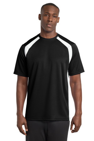 Sport-Tek T478 Dry Zone Colorblock Crew — Front