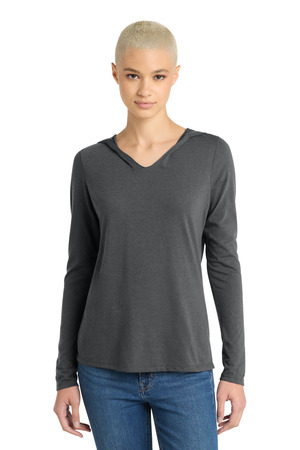 District DM139L Women's Perfect Tri Long Sleeve Hoodie — Front