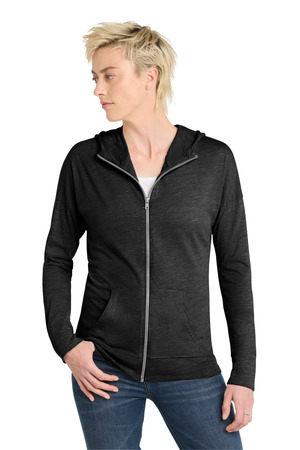 District DT665 Women's Medal Full-Zip Hoodie — Front