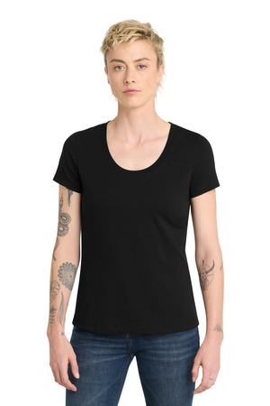 District DT7501 Women's Flex Scoop Neck Tee — Front