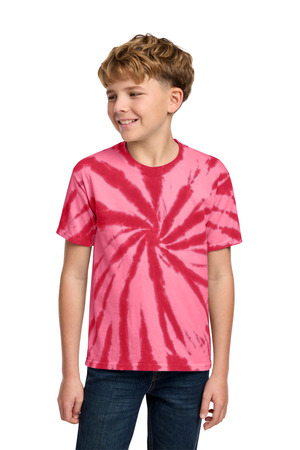 Port & Co PC147Y Youth Tie-Dye Tee — Front